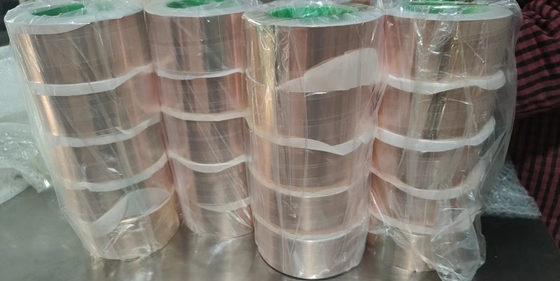 Smooth Surface Finish Copper Tape With Conductive Adhesive Demands
