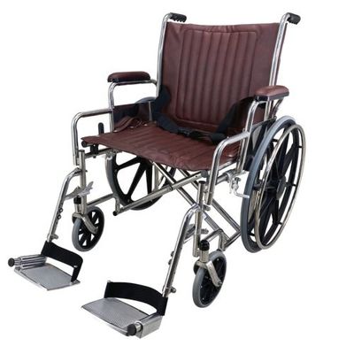 460mm Wide Seat Anti-Ferrous Wheelchair, Hospital MRI Mobility Chair with 50 Cm Seat Height, Ideal for Medical Imaging Centers