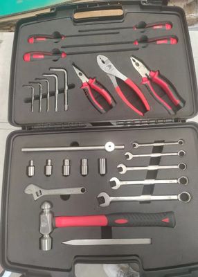 Antimagnetic Stainless Steel Non-Ferrous Tool Set, Silver Bodies with Black Grips, Heavy-Duty Industrial Hand Tools for Precision Metal Fabrication