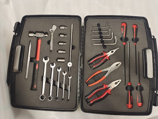 Hard Plastic Case Material Non Magnetic Tool Kit With Wrenches And Tool Box Set