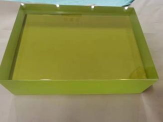Round X-Ray Shield Glass with Above 90% Light Transmittance for Ray Isolation & Site Safety Use