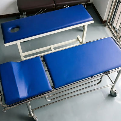 High-strength Aluminum Alloy Non Magnetic Stretcher with 240Kg Max Load and 4 Swivel Wheels With Brakes for MRI Rooms
