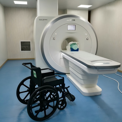 Black Non Magnetic Wheelchair 17kg Designed For In 3.0T MRI Room Ensuring Safety And Reliability In Medical Environments