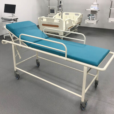 4 Swivel Wheels With Brakes Non Magnetic Stretcher Adjustable Height 20 To 34 Inches 190 Cm X 55 Cm X 20 Cm Medical Transport Solution