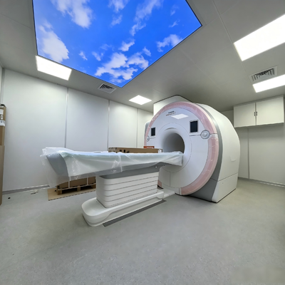Corrosion-resistant MRI Faraday Cage with 100 dB attenuation and square wire shape for superior EMI shielding