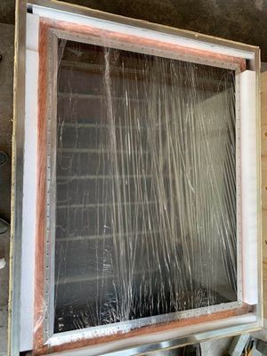 RF Shielded Window with 100dB Shielding Effectiveness Brass Copper Mesh for 10-130MHz Frequency Range