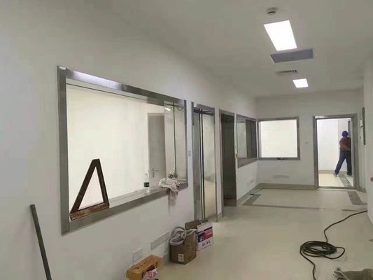Ct X Ray Room Window 8mm Radiation Protection Lead Glass With Alloy Frame