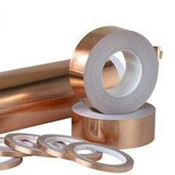 Heat Resistant Shining Copper Foil Tape Emi Shielding With Adhesive