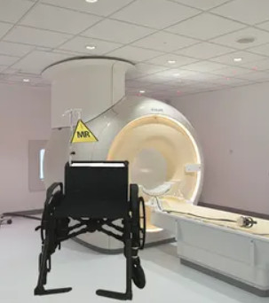 Medical Folding Wheelchair In Mri Ct Dr Room
