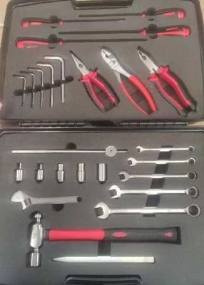 Antimagnetic Stainless Steel Non-Ferrous Tool Set, Silver Bodies with Black Grips, Heavy-Duty Industrial Hand Tools for Precision Metal Fabrication