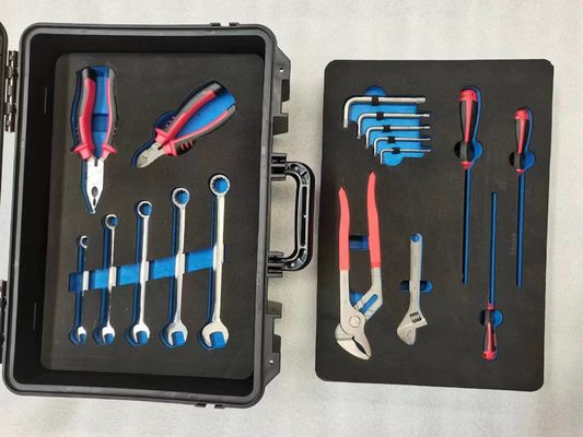 Silver non-ferrous tool set fitted with black custom grips, precision-built to satisfy the practical demands of metal processing specialists and precision fabricators.