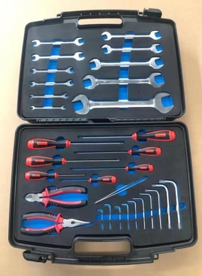 Hard Plastic Non Magnetic Tool Kit For MRI Scanner Repair In Black Case And Color