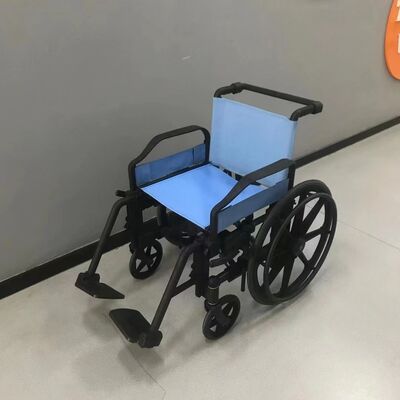 Overall Width 65 Cm Non Magnetic Wheelchair 17kg Lightweight Ideal MRI Sensitive Environments Medical Mobility Equipment