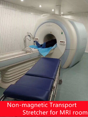 MRI Room Non Magnetic Stretcher 12 Kg Netweight 1900 Mm X 600 Mm X 150 Mm Durable Medical Patient Transfer Equipment