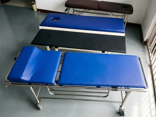 Non Magnetic Stretcher with Oxygen Tank Holder and 450 Pounds Weight Capacity Made of Non-magnetic Aluminum Alloy for MRI Rooms