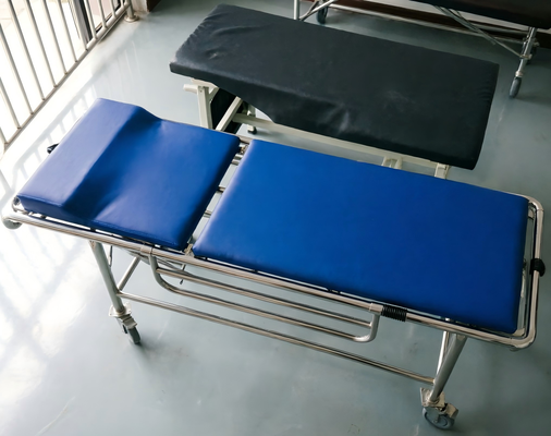 Non Magnetic Stretcher with Foldable Design and 240Kg Max Load Capacity for MRI Transport