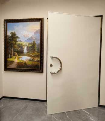 Powder Coated Double Leaf RF Shielded Door Built for Harsh Environments and MRI Applications