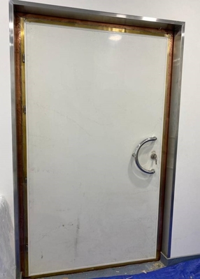4ft X 8ft RF Shielded Doors Brass Mesh Cabinet Installation Pneumatic Copper Metal