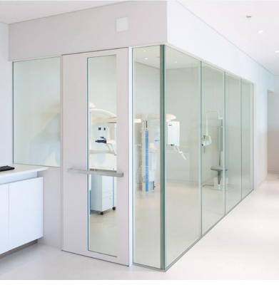 23mm Customized Lead Glass Shielding For Ct Room Radiation Protection