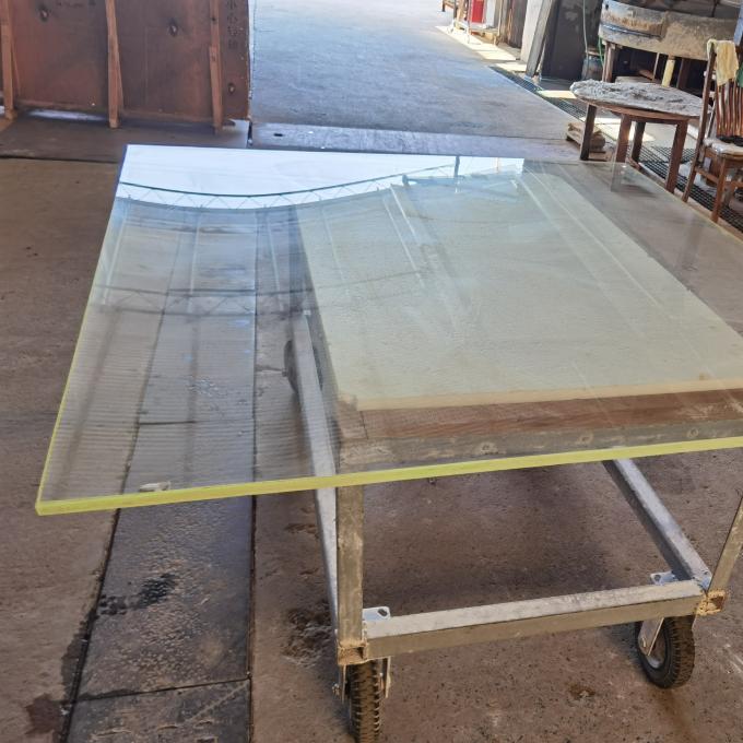 25mm Thickness Lead Glass Radiation Shielding 6.7mmpb